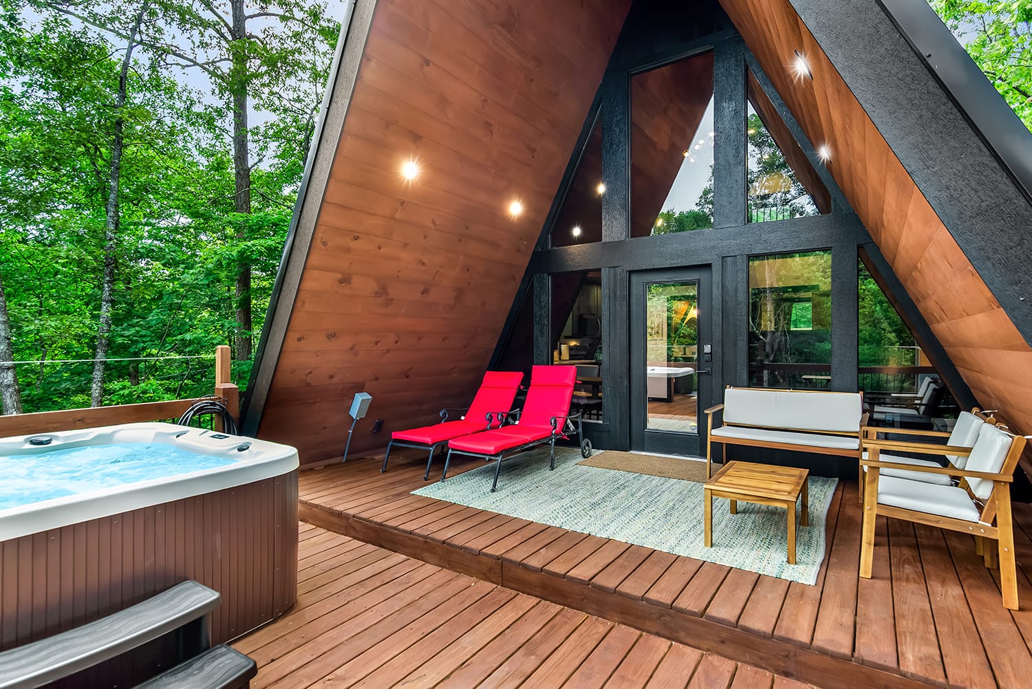 Blue Ridge Cabin Covered Patio