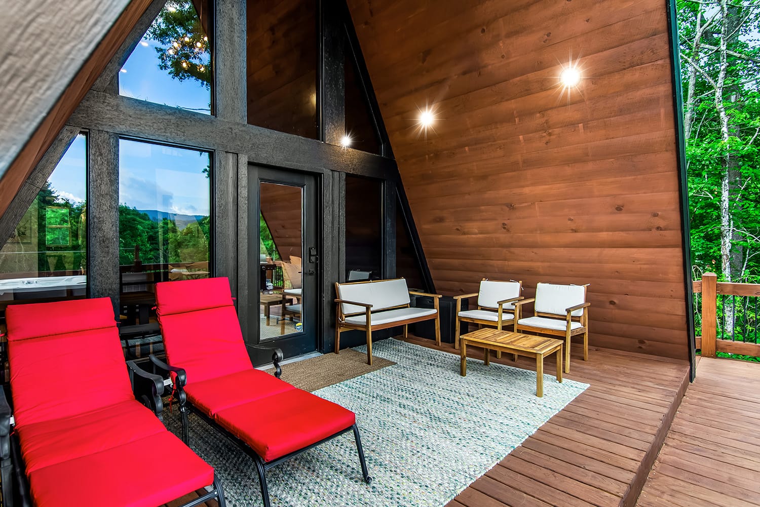 Blue Ridge Cabin Covered Deck